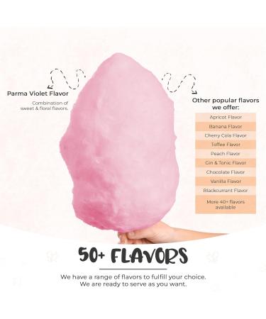 Baking Beauty and Beyond Parma Violet Flavour Premium Floss Sugar - 800g Bulk Flossing Sugar for Cotton Candy with Natural Ingredients - Buy Online on GoSupps.com