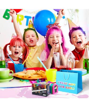 8 Colors Washable Hair Chalks for Girls - Temporary & Non-Sticky Hair Dye Perfect Gift for Kids, Women - Ideal for Makeup, Halloween, Christmas, Birthday, Cosplay - Buy Online on GoSupps.com