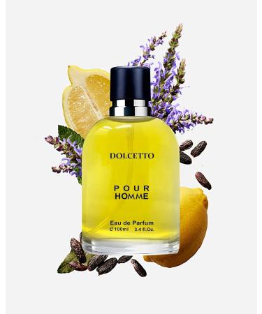 Dolcetto Pour Homme Cologne for Men Natural Spray Perfume Classic Scent Wonderful Father's Day Gift Eau De Toilette for Daily Use 3.4 Fluid Ounce Dolcetto Pour Homme 3.4 Fl Oz (Pack of 1) - Buy Online on GoSupps.com