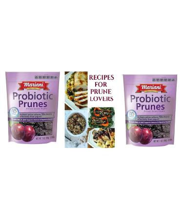 Mariani Probiotic Prunes: 2 x 6 oz Dried Prunes + Recipe Book | Shop Now! - Buy Online on GoSupps.com