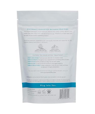 Pursoma Digital Detox Cleansing Bath Soak - Natural Sleep Aid with French Green Clay and Sea Salt - 10 oz - Buy Online on GoSupps.com