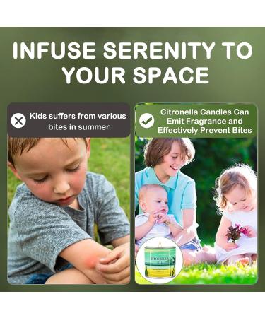 4 Pack 28oz Citronella Candles for Indoor and Outdoor Use - Fresh Citronella Scent for Home, Bedroom, Kitchen, Garden, Patio, and Balcony - Buy Online on GoSupps.com