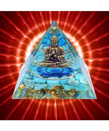 Pyramid Orgon Crystal Energy Tower | Reiki Chakra Healing Stones | Positive Energy Meditation Tool | Living Room Decor Gift - Buy Online on GoSupps.com