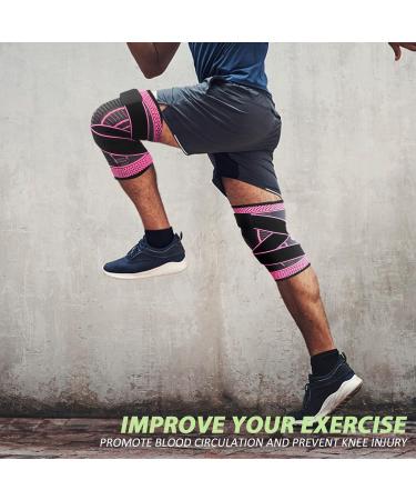 Adjustable Knee Support Brace 1 pack Compression Knee Sleeves for Men Women Use for Meniscus Tear Arthritis Tendinitis Ligament Injury Weight Lifting Anti Slip Knee Brace (Rose Red X-Large) Rose Red X-Large - Buy Online on GoSupps.com