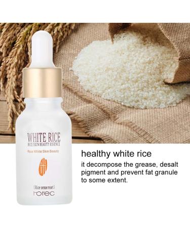 Facial Serum Essence 15ml White Rice Skin Care Deep Moisturizing High Hydrating Skin Nourish Face Serum Blanchissant Corps Riz Blanc Dark Spot Correction Anti-Aging Firming Smooth Skin - Buy Online on GoSupps.com