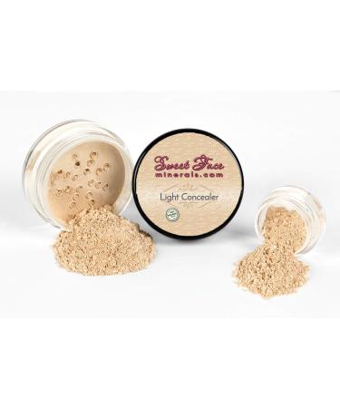 Full Size Mineral Makeup Powder Kit with Brush Set | Sheer Light Concealer, SPF 20 | Perfect for Bare Skin - Buy Online on GoSupps.com