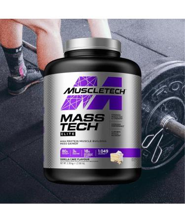 Muscletech Mass-tech Elite (3.2 kg) Gainers Perfect Protein/Carbohydrate Ratio Pack of 1 11.03 liters - Buy Online on GoSupps.com