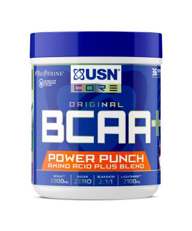 USN BCAA Power Punch Amino Acid + Cherry 400 g UN185 Cherry 36 Servings (Pack of 1)