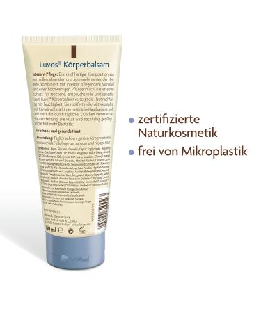 Luvos Intensive Care Body Balm with Camelina Oil - Nourishing 150 ml for Dry Skin | International Shipping Available - Buy Online on GoSupps.com