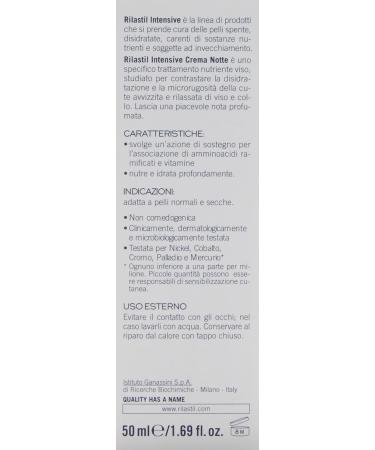 Rilastil Intensive Night Cream 50 ml - Buy Online on GoSupps.com