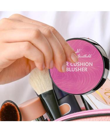 Wpsagek Cheek Blush Face Blush with Mirror Mushroom Applicator Silky Cheek Tint Natural Enhancer Face Makeup for Effortlessly Elegant - Buy Online on GoSupps.com