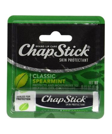 ChapStick Skin Protectant Classic Spearmint 0.15 oz (Pack of 2)