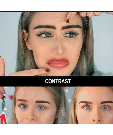 Waterproof Tattoo Gel Eyebrow Peel Off Kit with Stencils - Fuller & Defined Brows | Lasts 3-7 Days - Buy Online on GoSupps.com
