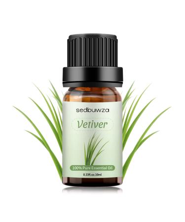 Sedbuwza Vetiver Essential Oil, 100% Pure Organic Vetiver Aromatherapy Gift Oil for Diffuser, Humidifier, Soap, Candle, Perfume