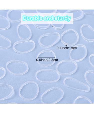 2000 PCS Mini Rubber Bands for Hair | Clear Elastic Hair Ties for Kids & Toddlers | YLYL Topsy Tail Tools Included - Buy Online on GoSupps.com