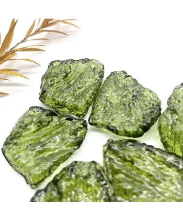 Natural Moldavite Piece with Holes Carved Handmade Home OrnamentsDecoration Stones Can be Used for JZIGTDEM - Buy Online on GoSupps.com