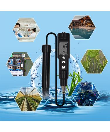 PSPSOPP DO Measuring Device | Removable Probe for Accurate Dissolved Oxygen Measurement | Low Battery Warning & Backlight Feature | International Shipping - Buy Online on GoSupps.com