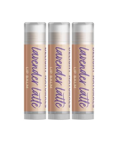 Delight Naturals Lavender Latte Lip Balm - Set of Three