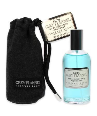 Geoffrey Beene Men's Cologne Eau De Grey Flannel Eau De Toilette EDT Spray 4 Fl Oz Fruity 4 Fl Oz (Pack of 1)