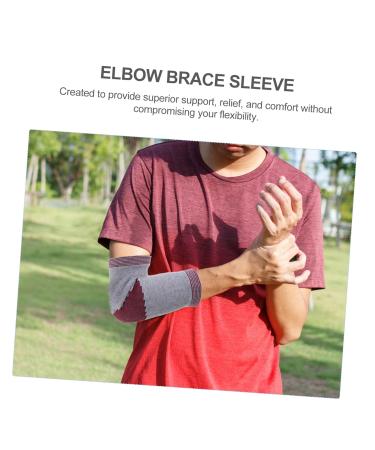 FRCOLOR Elbow Pads for Golfers | Compression Elbow Sleeve & Brace Protector for Men & Women | Sports Elbow Support - Red 24.5x13cm - Buy Online on GoSupps.com