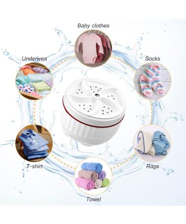 Avejjbaey Portable Washing Machine USB Charging Ultrasonic Turbo Washer Machine Fit For Laundry Bucket Basin Bathroom Sink Washer Machine - Buy Online on GoSupps.com