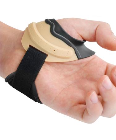 Velpeau CMC Thumb Brace for Osteoarthritis CMC Joint Pain Relief Soft and Comfortable Stabilizes CMC Joint Without Limiting Hand Function (Khaki Left Small Palm circumference 6 7/8 - 7 3/4 ) Small Khaki-Left Hand