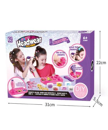 Hair Glitter Sequins Kit with Stamper Tool - Easy Hair Bedazzling | 6 Types, 420 Glitter Sequins - Buy Online on GoSupps.com