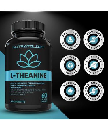 L-Theanine 250MG Capsules - For Stress Management & Relaxation - Promotes Focus Alertness & Clarity - L Theanine Supplement for Stress Relief - 250 mg per capsule - 60 Capsules 60 count (Pack of 1) - Buy Online on GoSupps.com