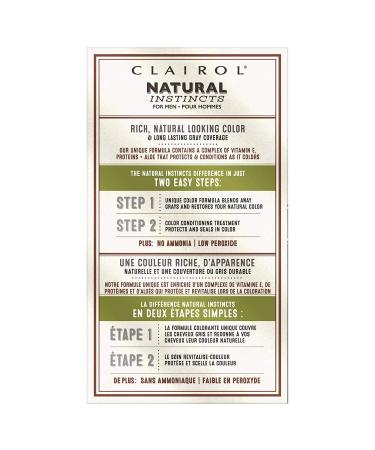 Clairol Natural Instincts Semi-Permanent Hair Dye for Men - M11 Medium Brown - Pack of 3 - Buy Online on GoSupps.com