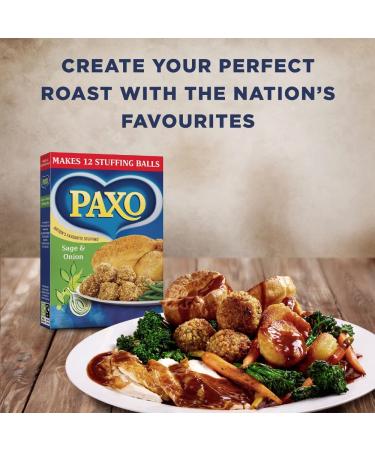 Paxo Sage & Onion Stuffing 170g (6oz) - Pack of 3 | Delicious Seasoning Mix - Buy Online on GoSupps.com