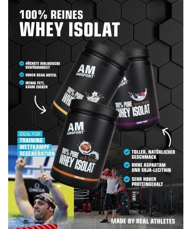 Amsport High Premium Whey Protein - Cookies & Cream 700g | Low Sugar & Fat | Muscle Building & Maintenance Protein Isolate - Buy Online on GoSupps.com