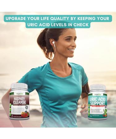 NutriONN Kidney Cleanse Capsules & Uric Acid Support Capsules Combo - Targeted Support for Healthy Uric Acid Levels - Buy Online on GoSupps.com