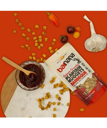 Barnana Organic Plantain Nuggets BBQ Smoky Flavor 4 oz 6-Pack - Paleo, Gluten-Free, Vegan Snack with Coconut Oil - USDA Organic Savory Treat for Family - Buy Online on GoSupps.com