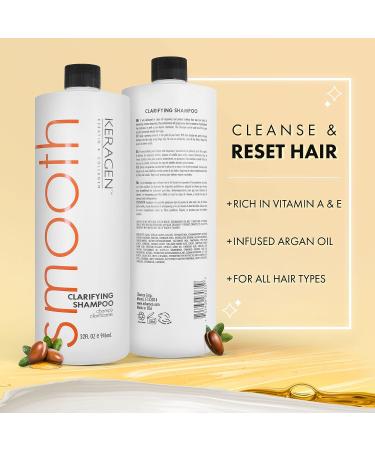 Keragen Hair Clarifying Shampoo 32 oz - Gentle Deep Cleansing Formula - Buy Online on GoSupps.com