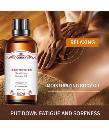 Plant Massage Oil Turmeric Oil for Arthritis & Pain Relief Relaxing Warming Wormwood Ginger Essential Oil Organic Rosemary Oil Moisturizing Body Oil Promote Blood Circulation (1PCS) - Buy Online on GoSupps.com
