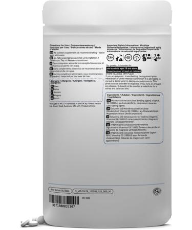 Fitness Health Vitamin D3 Tablets 1000IU - Strong Vitamin D Tablets High Strength - Bone Strength Supplement - Vitamin D3 Supplement - Vegan High Strength Vitamin D - Easy to Swallow (120 Tablets) 120 Count (Pack of 1) - Buy Online on GoSupps.com