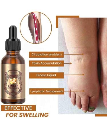 Premium Lymph Cleanse Herbal Detox Oil - Apolloostory Ginger Massage Oil for Relaxation & Stress Relief (1 Pc) | International Shipping Available - Buy Online on GoSupps.com