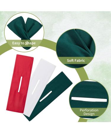 Melliex 3-Piece Hair Bun Maker Set | Magic Hair Donut & French Twist Styles in Red White & Green - Perfect for Women & Girls - Buy Online on GoSupps.com