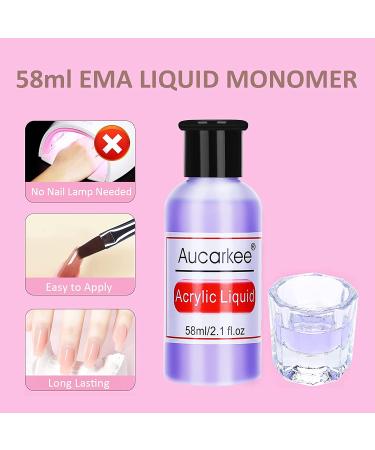 Acrylic Nail Kit: 6 Colors Powder & Liquid Set with Brushes and Forms - Professional & Beginner Acrylic Nail Extension Set - Buy Online on GoSupps.com