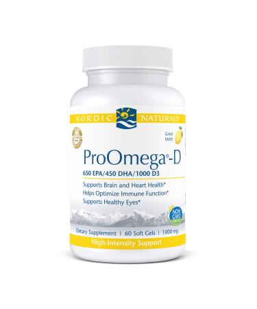 Nordic Naturals ProOmega-D Lemon 1000 mg 60 Soft Gels