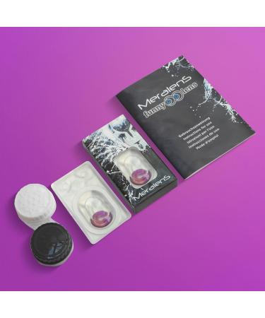 Shop Meralens Anime Arc 2 Violet Crazy Fun Colored Contact Lenses - Premium Purple Annual Lenses for Carnival Halloween & Cosplay 2023 - Free Lens Case Included - Buy Online on GoSupps.com