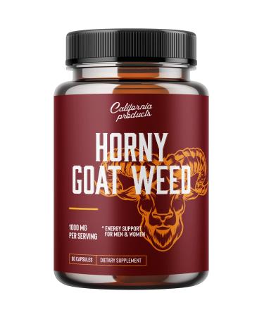 Horny Goat Weed Herbal Extracts - Horny Goat Weed for Men and Womens Energy Support with Maca Root Tribulus Terrestris and Saw Palmetto