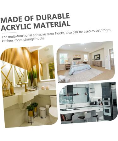 Osaladi 32-Piece Bathroom Hooks Set | Shower Curtain Towel & Door Hooks - Durable Acrylic Hangers for Home Organization - Buy Online on GoSupps.com