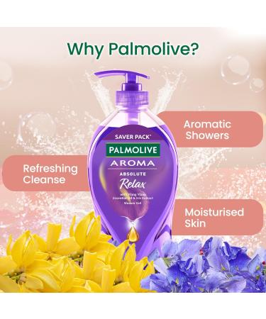 Palmolive Iris Flower & Ylang Ylang Body Wash 750ml | Moisturizing Paraben & Silicone-Free pH Balanced for Soft & Youthful Skin | Relaxing Aroma Absolute - Buy Online on GoSupps.com