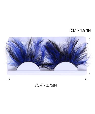 FRCOLOR Blue False Eyelashes - Dramatic Cosplay & Halloween Costume Eyelashes - 1 Pair for Stunning Performance - Buy Online on GoSupps.com