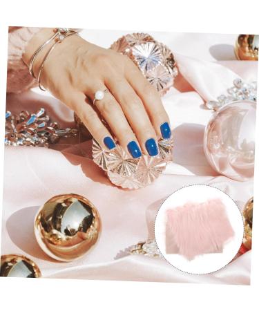 FRCOLOR Fluffy Rug Plush Background Cloth Carpet Rug Jewlery Acrylic Nail Supplies Pink Manicure Small Product Photo Backdrop 51.00X31.00X2.00CM Pink - Buy Online on GoSupps.com