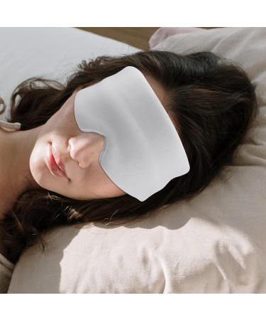 iPlusmile Blindfold Night Eye Mask for Men & Women - Silk Eye Cover Sleeping Blinder & 3D Cotton Shade - Light Grey - Buy Online on GoSupps.com