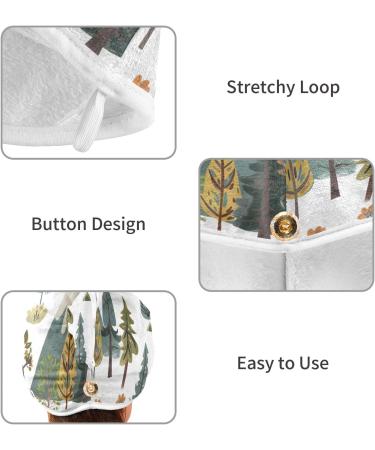 Buy Road Trip Wild Nature Hair Towel 2 Pack - Super Absorbent Quick Dry Hair Turbans for Women & Girls | Perfect Travel & Home Use - Buy Online on GoSupps.com