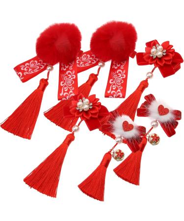 FRCOLOR 6 Pairs Hanfu Fur Ball Hair Clip Hair Accessory for Women Girls Hair Accessories Hair Gems for Women Hanfu Hair Clip Women Qipao Hair Barrette Headgear Hairball Miss Festive - Buy Online on GoSupps.com