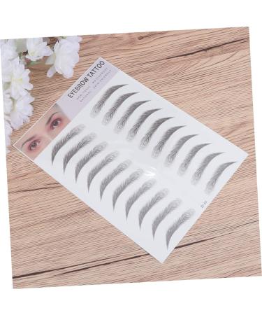 Housoutil 2pcs 3d Eyebrow Stickers Hair- Waterproof Eyebrow Beauty Tools Artificial Eyebrow Make up Set 6d - Buy Online on GoSupps.com